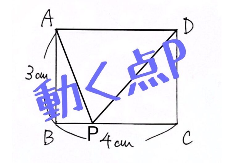 【中学数学】動く点Pの問題を簡単&スピーディーに解く裏ワザ【悪用厳禁】